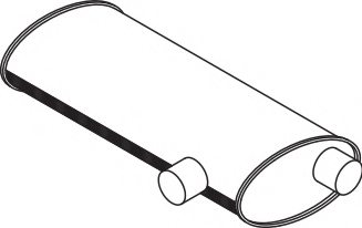 DINEX 70340 Middle-/End Silencer